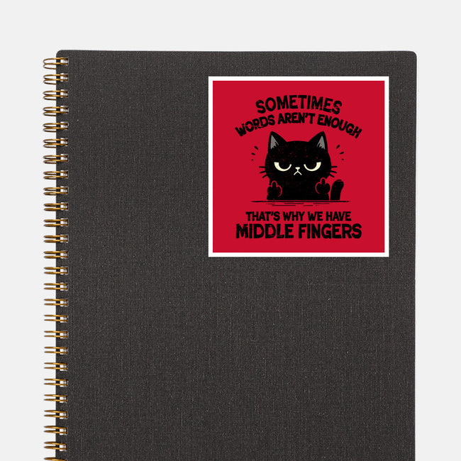 That's Why We Have Middle Fingers-None-Glossy-Sticker-BridgeWalker