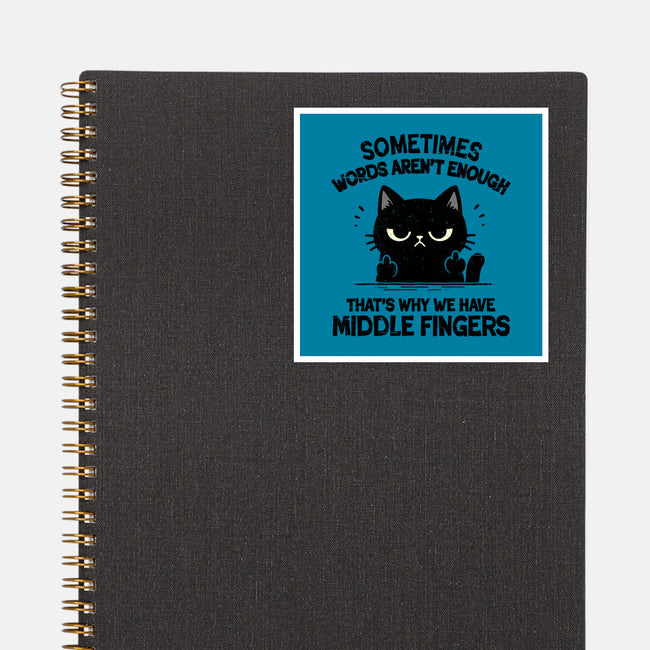 That's Why We Have Middle Fingers-None-Glossy-Sticker-BridgeWalker