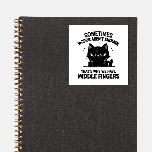That's Why We Have Middle Fingers-None-Glossy-Sticker-BridgeWalker