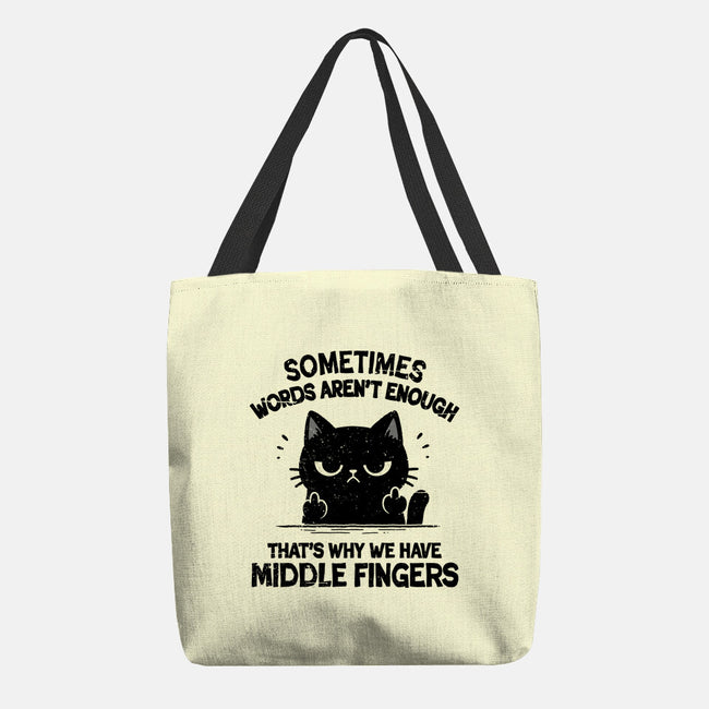 That's Why We Have Middle Fingers-None-Basic Tote-Bag-BridgeWalker