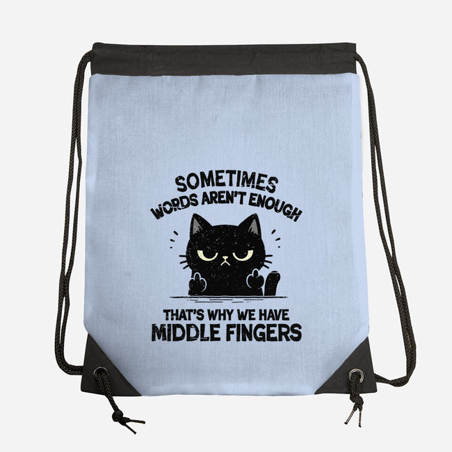 That's Why We Have Middle Fingers-None-Drawstring-Bag-BridgeWalker