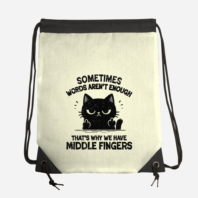 That's Why We Have Middle Fingers-None-Drawstring-Bag-BridgeWalker