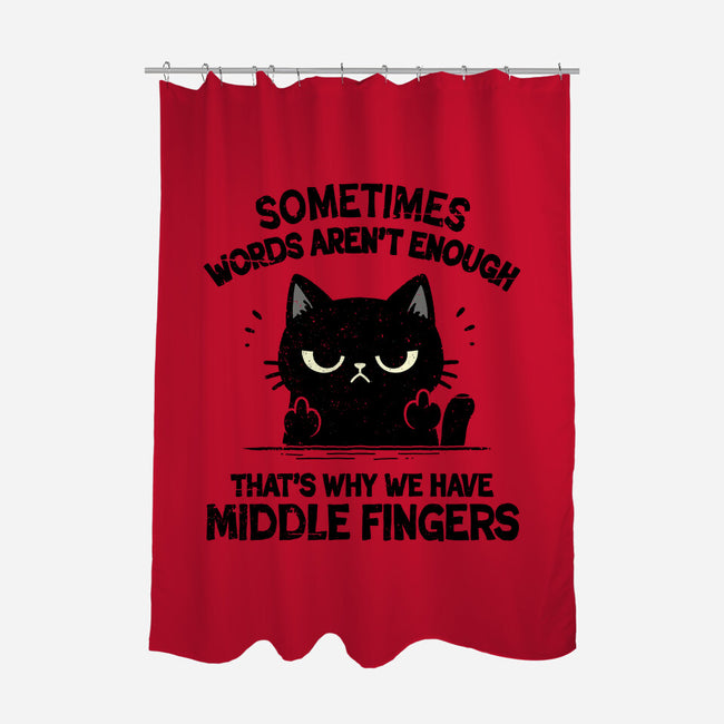 That's Why We Have Middle Fingers-None-Polyester-Shower Curtain-BridgeWalker