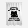 That's Why We Have Middle Fingers-None-Polyester-Shower Curtain-BridgeWalker