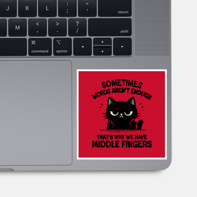 That's Why We Have Middle Fingers-None-Glossy-Sticker-BridgeWalker