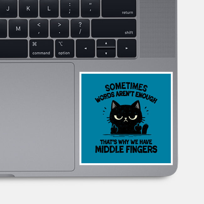 That's Why We Have Middle Fingers-None-Glossy-Sticker-BridgeWalker
