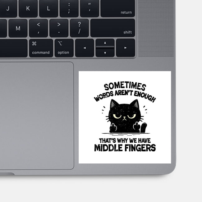That's Why We Have Middle Fingers-None-Glossy-Sticker-BridgeWalker