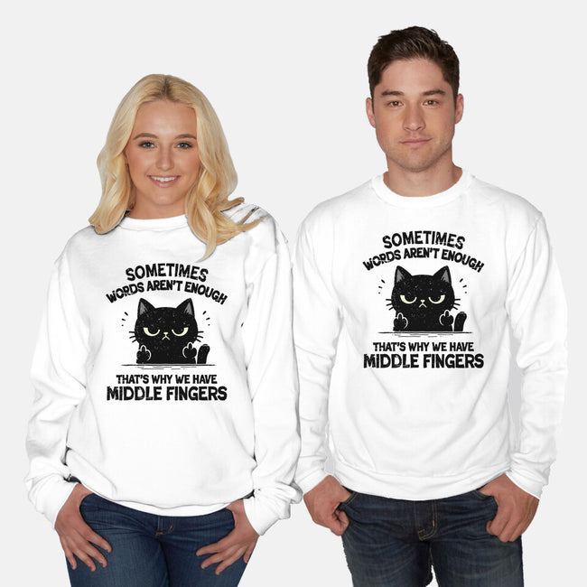 That's Why We Have Middle Fingers-Unisex-Crew Neck-Sweatshirt-BridgeWalker