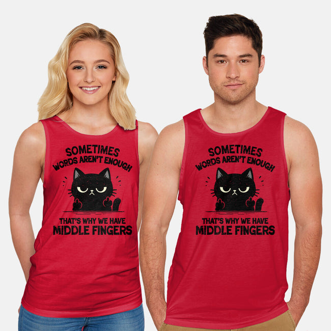 That's Why We Have Middle Fingers-Unisex-Basic-Tank-BridgeWalker