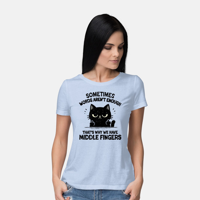 That's Why We Have Middle Fingers-Womens-Basic-Tee-BridgeWalker