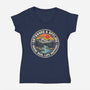 Outdoors And Offline-Womens-V-Neck-Tee-NMdesign