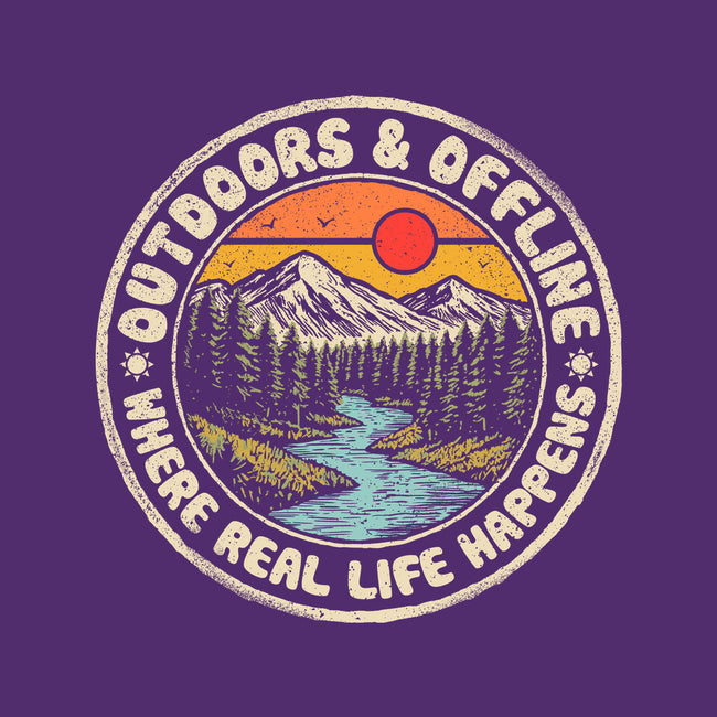 Outdoors And Offline-Womens-Fitted-Tee-NMdesign