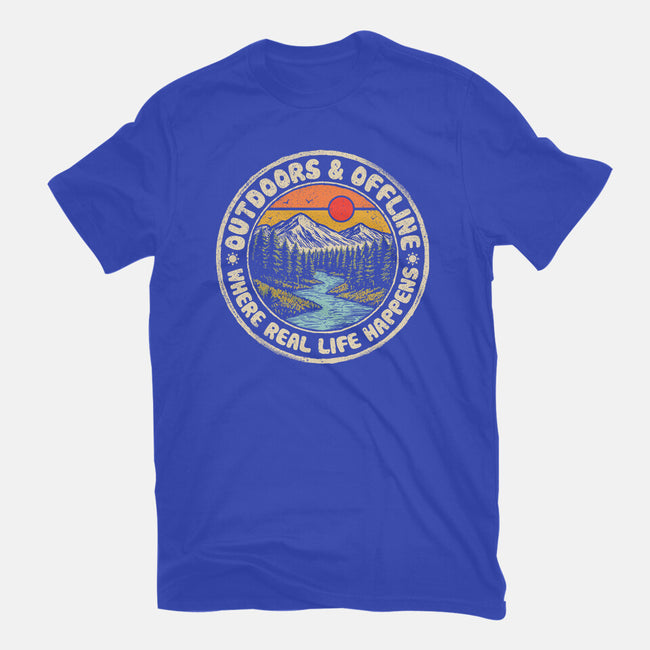 Outdoors And Offline-Womens-Fitted-Tee-NMdesign