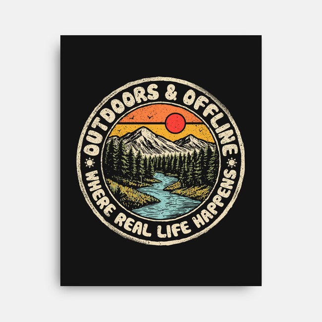Outdoors And Offline-None-Stretched-Canvas-NMdesign
