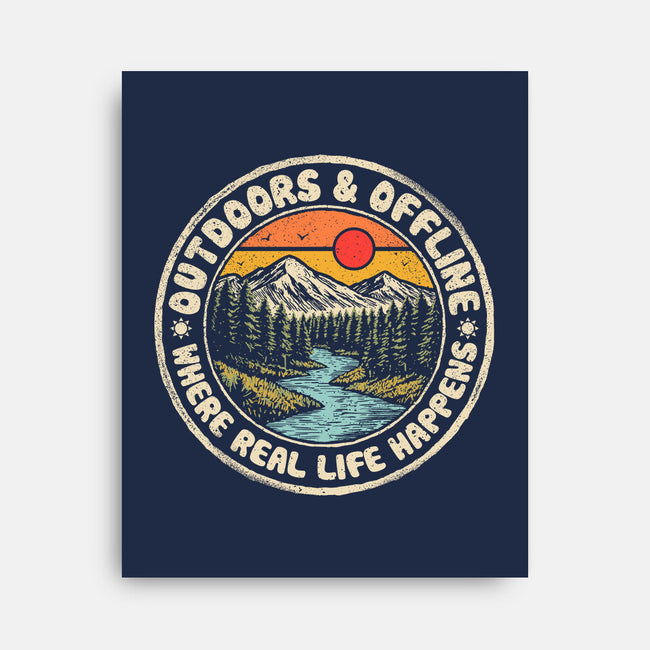 Outdoors And Offline-None-Stretched-Canvas-NMdesign