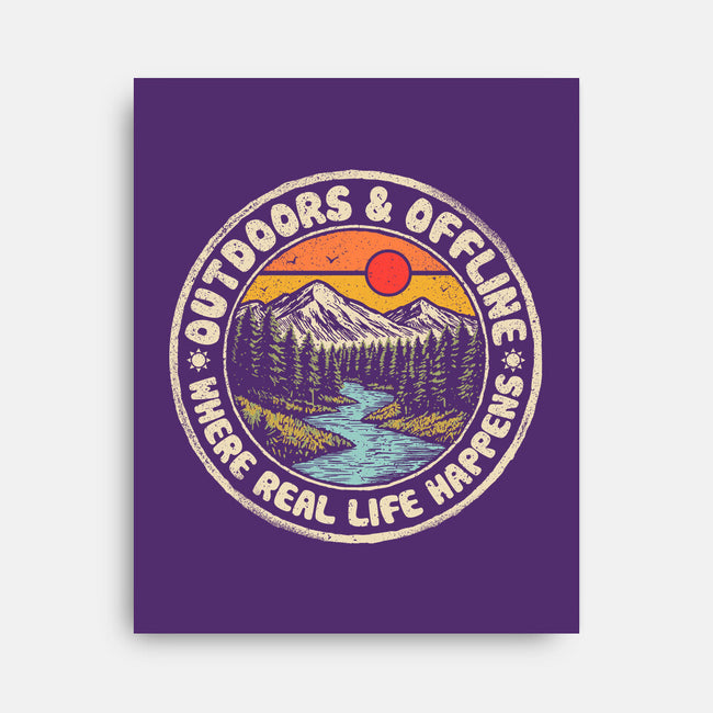 Outdoors And Offline-None-Stretched-Canvas-NMdesign