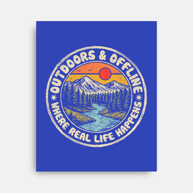 Outdoors And Offline-None-Stretched-Canvas-NMdesign