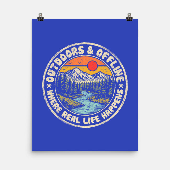 Outdoors And Offline-None-Matte-Poster-NMdesign