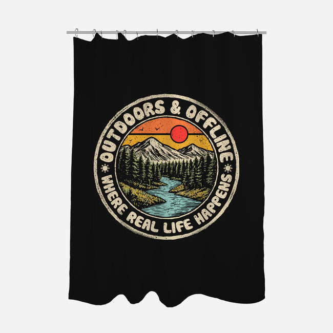 Outdoors And Offline-None-Polyester-Shower Curtain-NMdesign