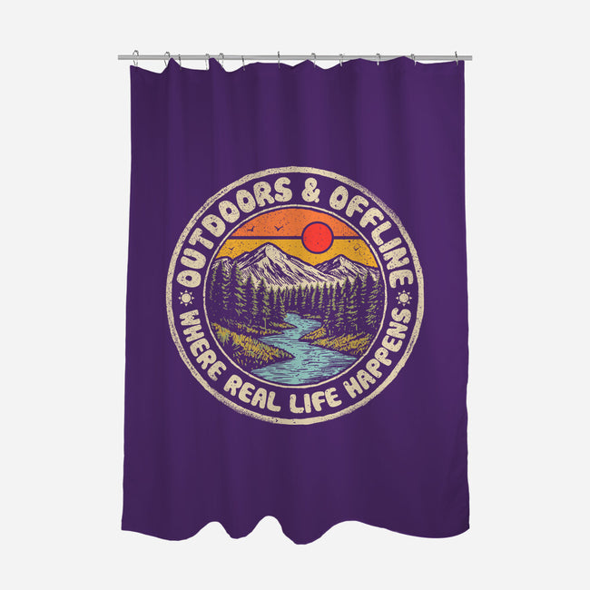 Outdoors And Offline-None-Polyester-Shower Curtain-NMdesign