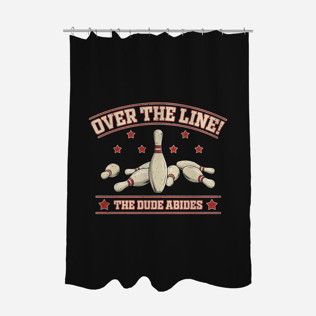 Over The Line-None-Polyester-Shower Curtain-NMdesign