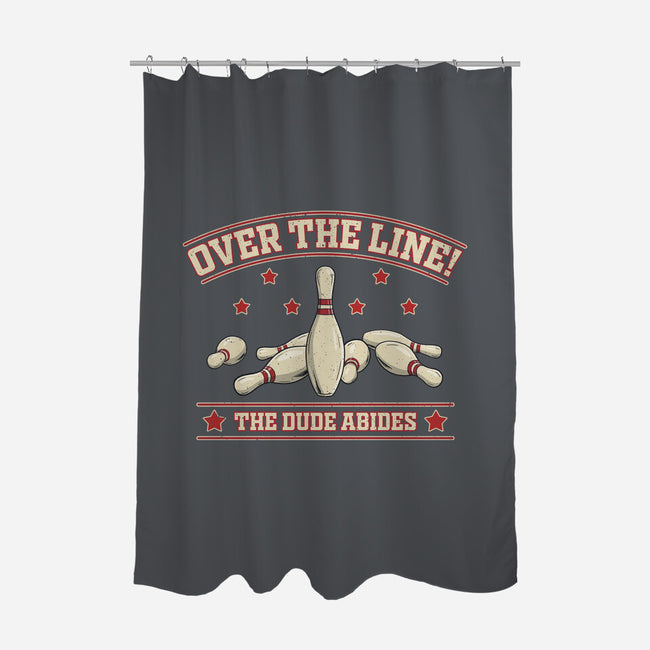 Over The Line-None-Polyester-Shower Curtain-NMdesign