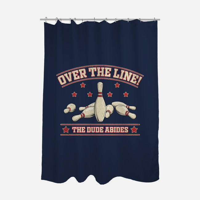 Over The Line-None-Polyester-Shower Curtain-NMdesign