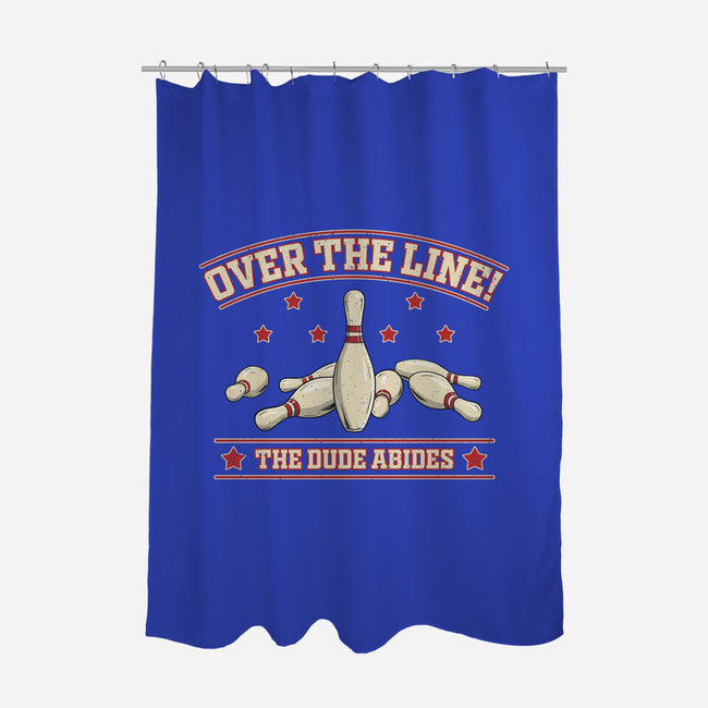 Over The Line-None-Polyester-Shower Curtain-NMdesign
