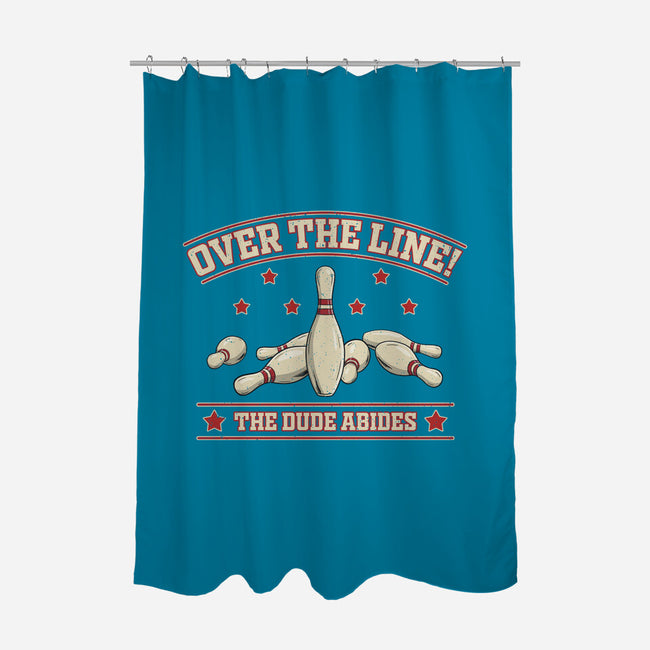 Over The Line-None-Polyester-Shower Curtain-NMdesign