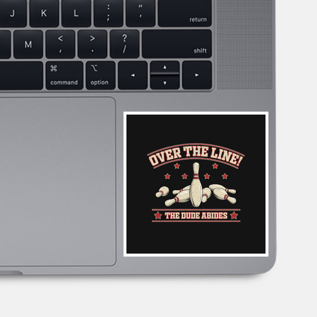 Over The Line-None-Glossy-Sticker-NMdesign