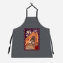 100 Floors Of Fright-Unisex-Kitchen-Apron-DrawnByBryan