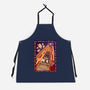 100 Floors Of Fright-Unisex-Kitchen-Apron-DrawnByBryan