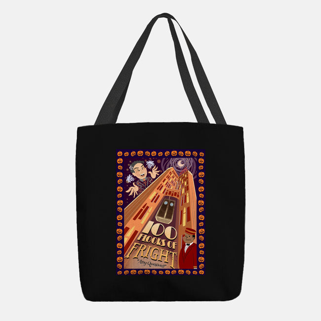 100 Floors Of Fright-None-Basic Tote-Bag-DrawnByBryan
