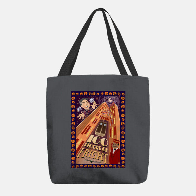 100 Floors Of Fright-None-Basic Tote-Bag-DrawnByBryan