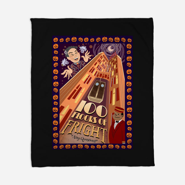 100 Floors Of Fright-None-Fleece-Blanket-DrawnByBryan