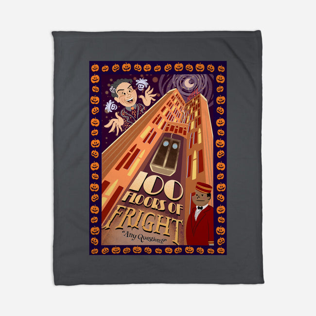 100 Floors Of Fright-None-Fleece-Blanket-DrawnByBryan