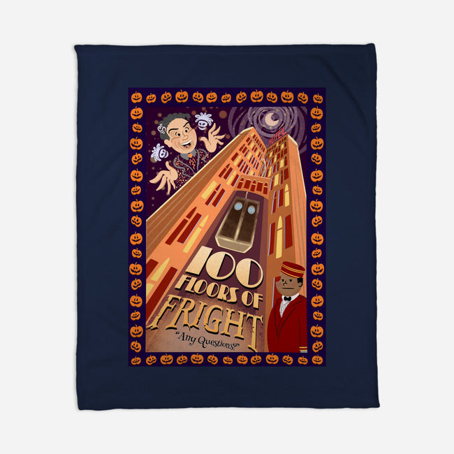 100 Floors Of Fright-None-Fleece-Blanket-DrawnByBryan