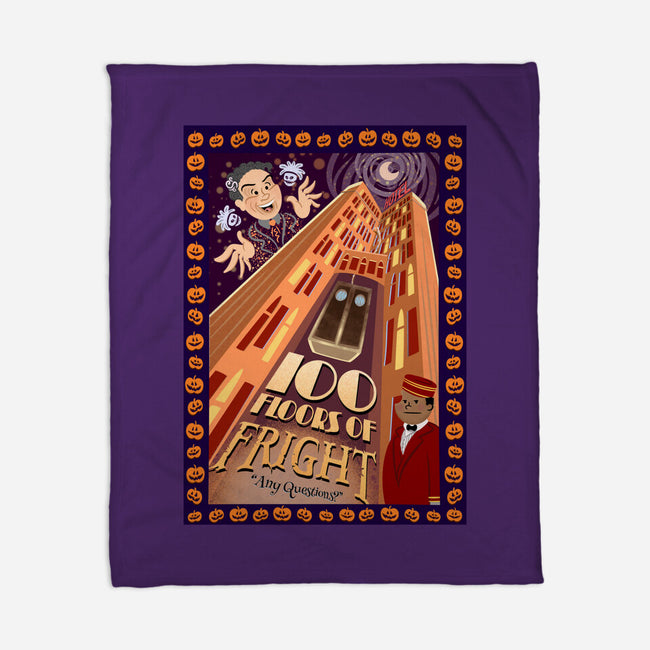 100 Floors Of Fright-None-Fleece-Blanket-DrawnByBryan