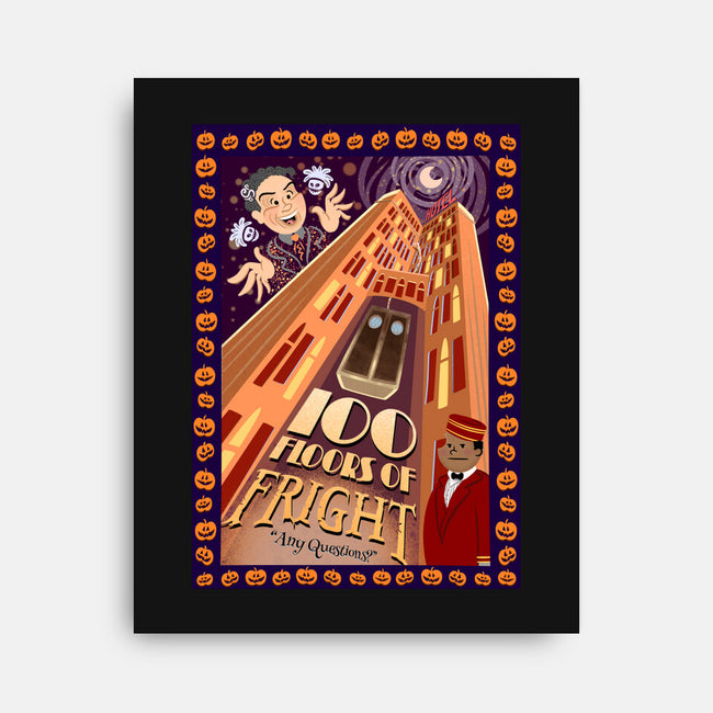 100 Floors Of Fright-None-Stretched-Canvas-DrawnByBryan