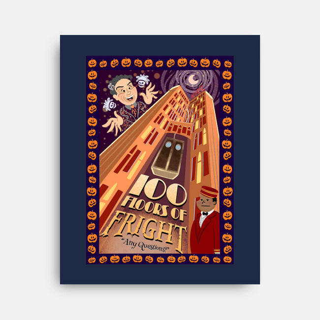 100 Floors Of Fright-None-Stretched-Canvas-DrawnByBryan