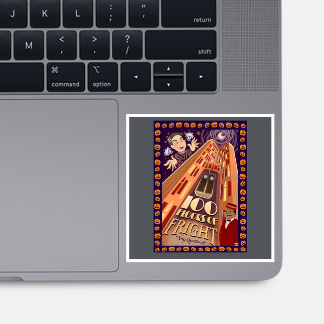 100 Floors Of Fright-None-Glossy-Sticker-DrawnByBryan