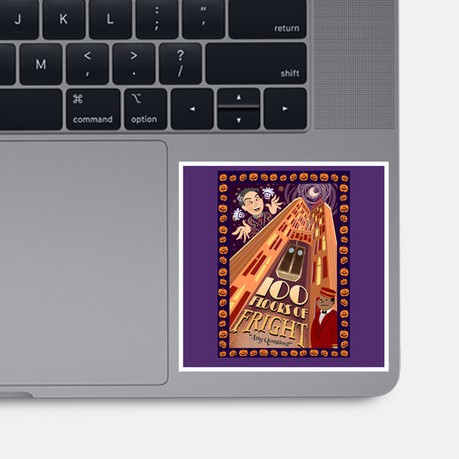 100 Floors Of Fright-None-Glossy-Sticker-DrawnByBryan