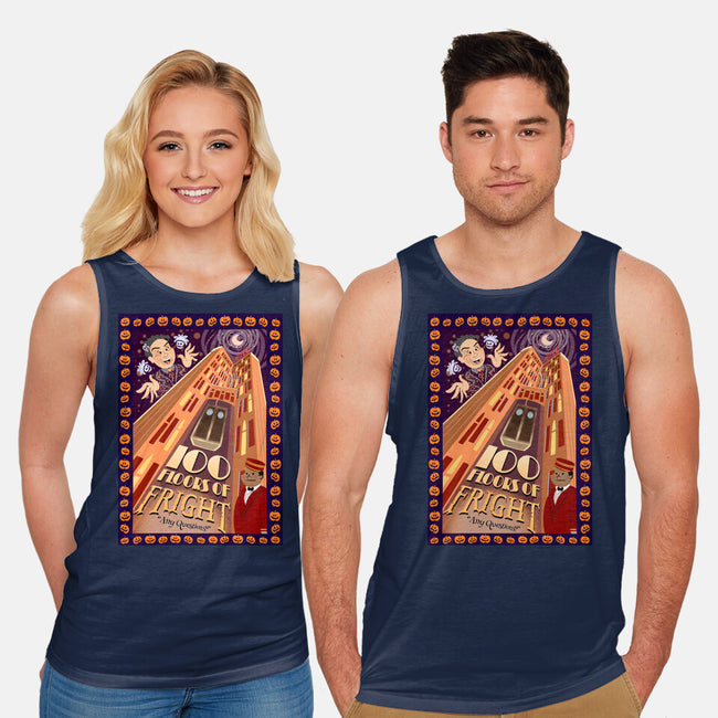 100 Floors Of Fright-Unisex-Basic-Tank-DrawnByBryan