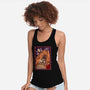 100 Floors Of Fright-Womens-Racerback-Tank-DrawnByBryan