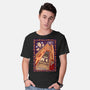 100 Floors Of Fright-Mens-Basic-Tee-DrawnByBryan