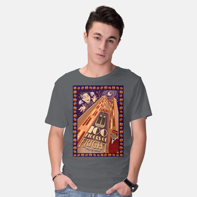 100 Floors Of Fright-Mens-Basic-Tee-DrawnByBryan