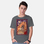 100 Floors Of Fright-Mens-Basic-Tee-DrawnByBryan
