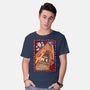100 Floors Of Fright-Mens-Basic-Tee-DrawnByBryan