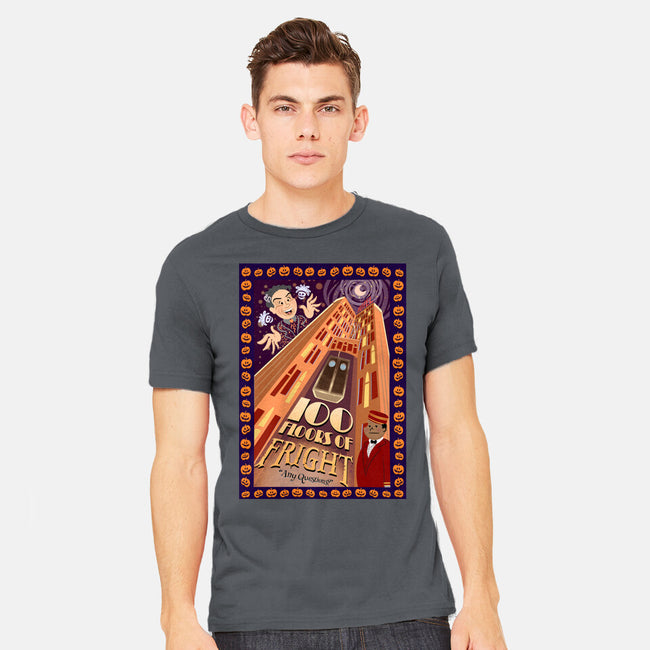 100 Floors Of Fright-Mens-Heavyweight-Tee-DrawnByBryan