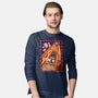 100 Floors Of Fright-Mens-Long Sleeved-Tee-DrawnByBryan